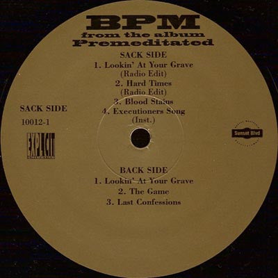 B.P.M. (5) : Premeditated (12", Smplr)