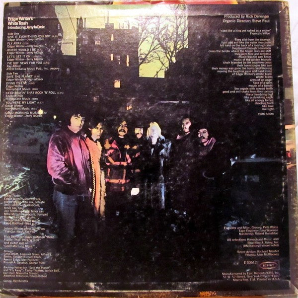 Edgar Winter's White Trash : Edgar Winter's White Trash (LP, Album, Pit)