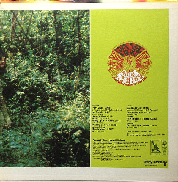 Canned Heat : Living The Blues (2xLP, Album, Gat)