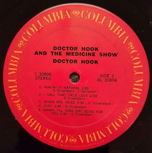 Doctor Hook And The Medicine Show* : Doctor Hook (LP, Album, Pit)