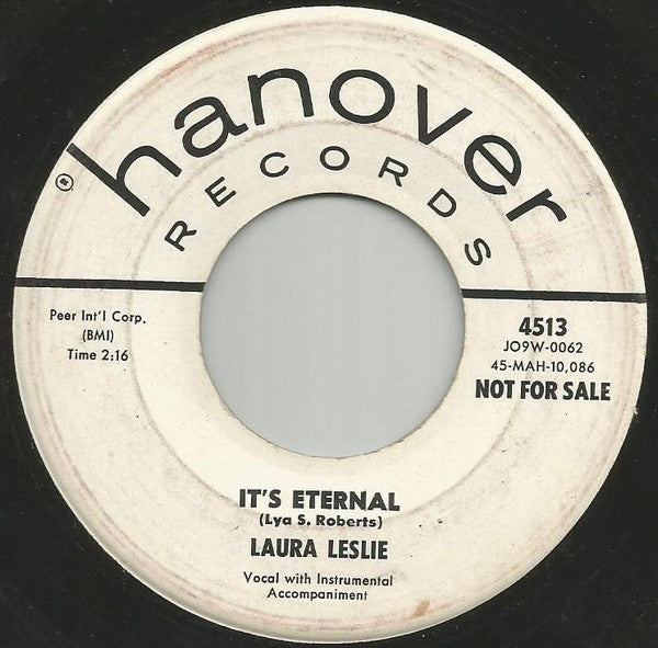 Laura Leslie : It's Eternal / Lollipops To Lipstick (7", Promo)