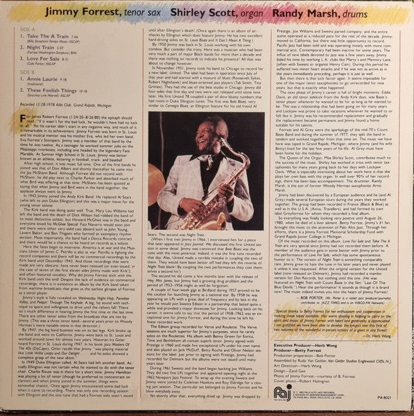 Jimmy Forrest : Heart Of The Forrest (LP, Album, Promo)