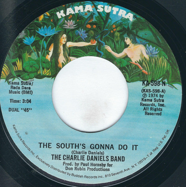 The Charlie Daniels Band : The South's Gonna Do It (7", Single, Styrene, Mon)