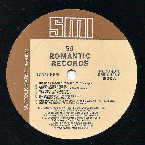Various : 50 Romantic Records (Album No. 3) (LP, Comp)