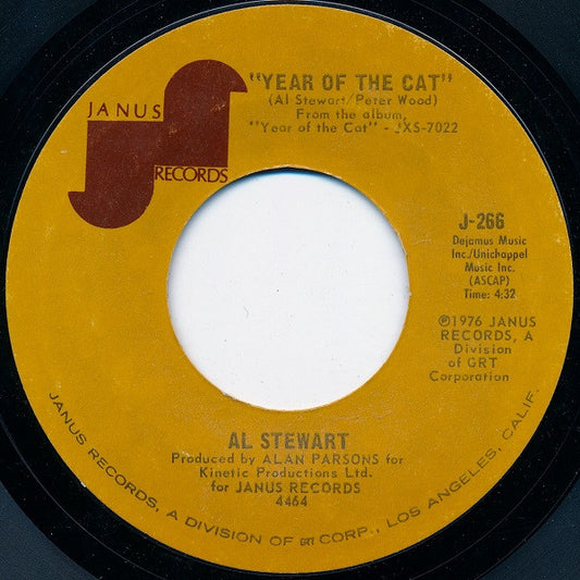 Al Stewart : Year Of The Cat (7", Single, Styrene)