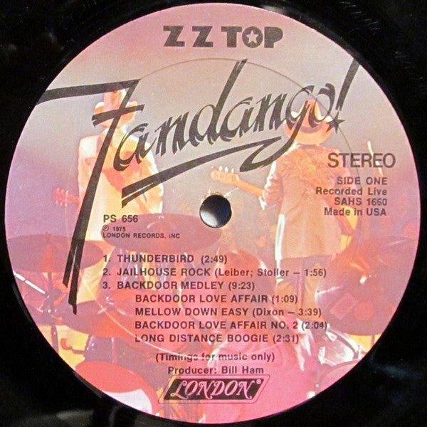 ZZ Top : Fandango! (LP, Album, She)