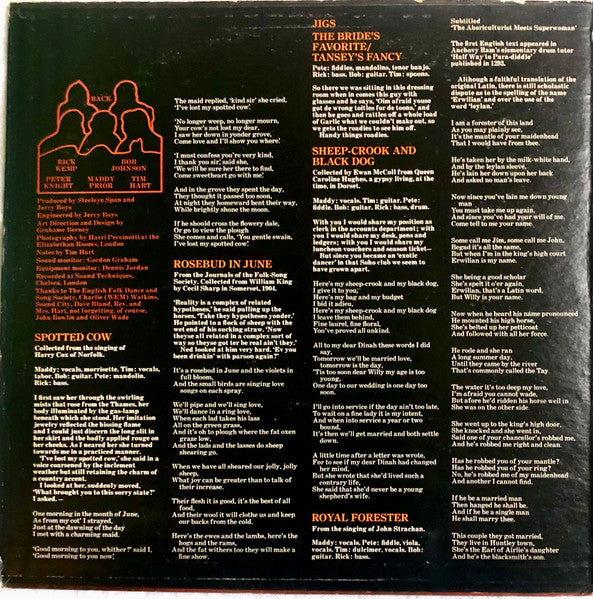 Steeleye Span : Below The Salt (LP, Album, Ter)