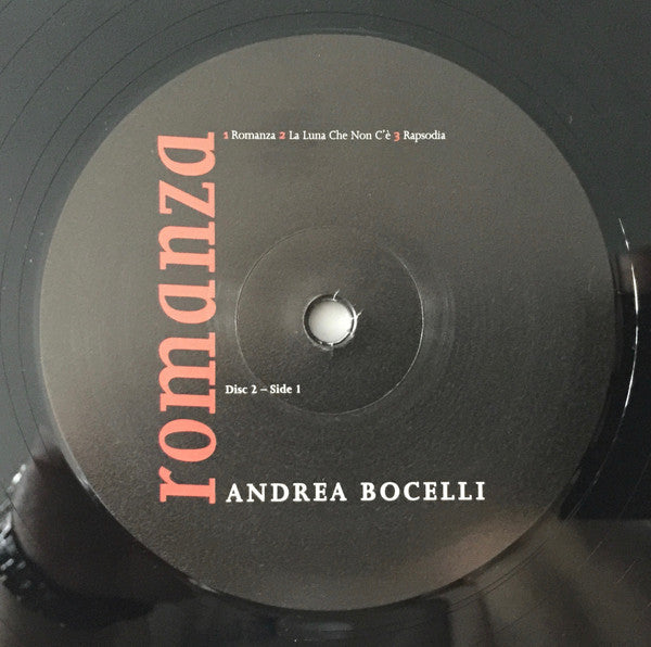 Andrea Bocelli : Romanza (2xLP, Comp, RE, RM, 180)