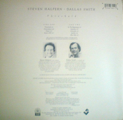 Steven Halpern • Dallas Smith (3) : Threshold (LP, Album, RE)