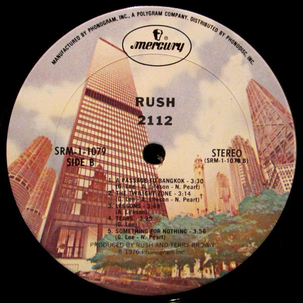 Rush : 2112 (LP, Album, Club, CRC)