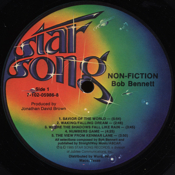 Bob Bennett (3) : Non-Fiction (LP, Album)