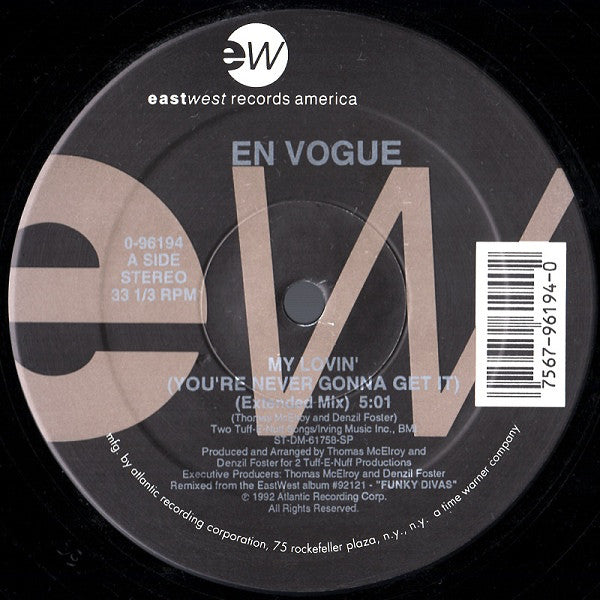 En Vogue : My Lovin' (You're Never Gonna Get It) (12")