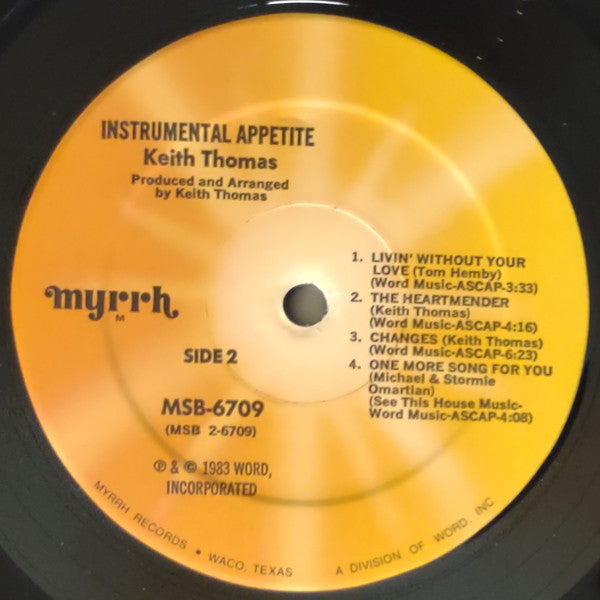 Keith Thomas : Instrumental Appetite (LP)