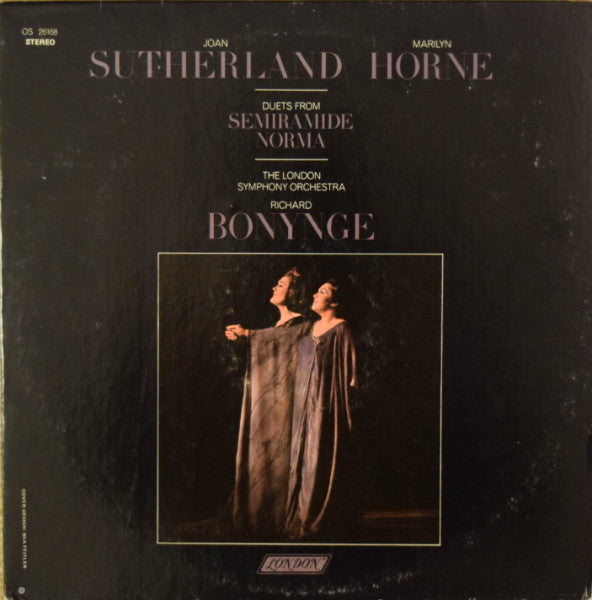 Marilyn Horne, Joan Sutherland, The London Symphony Orchestra*, Richard Bonynge : Duets From Semiramide, Norma (LP, Album)