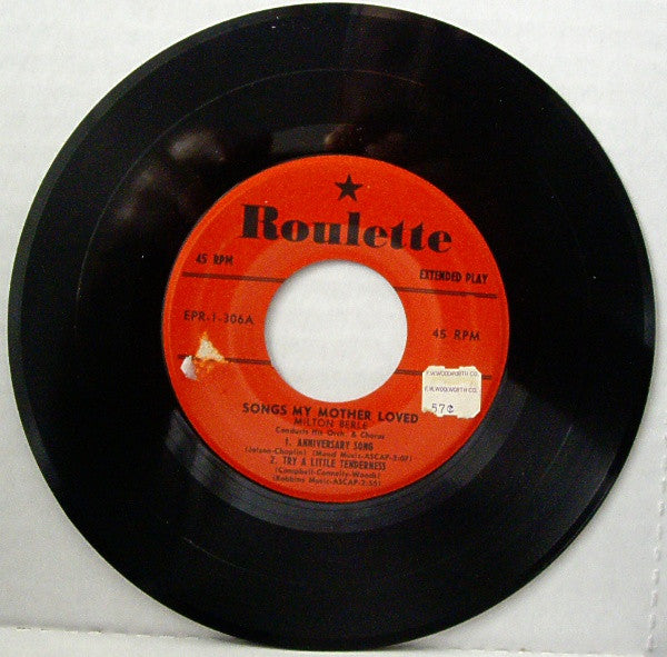 Milton Berle : Songs My Mother Loved  (7", EP)
