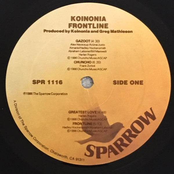 Koinonia : Frontline (LP, Album)