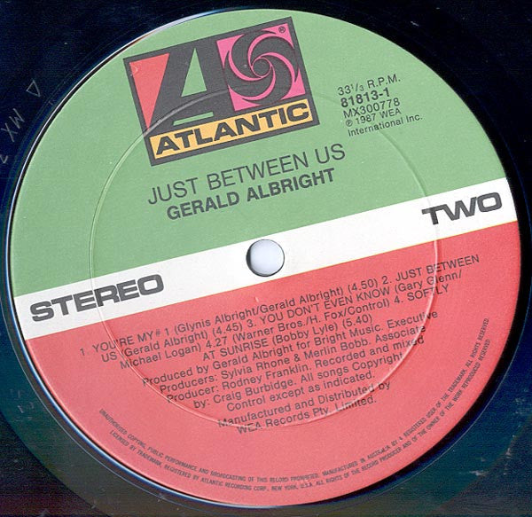 Gerald Albright : Just Between Us (LP, Album)