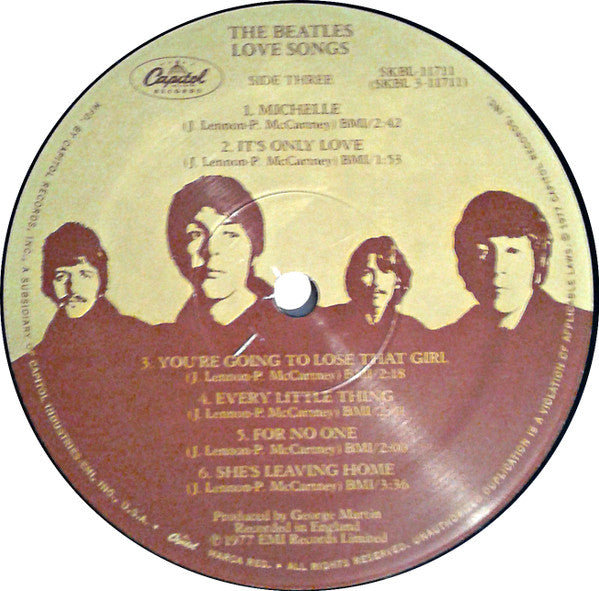 The Beatles : Love Songs (2xLP, Comp, RP, Spe)