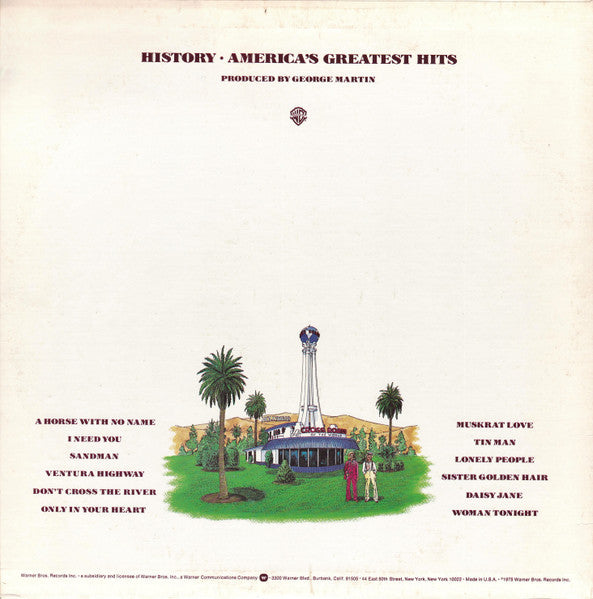America (2) : History · America's Greatest Hits (LP, Comp, RE, Win)