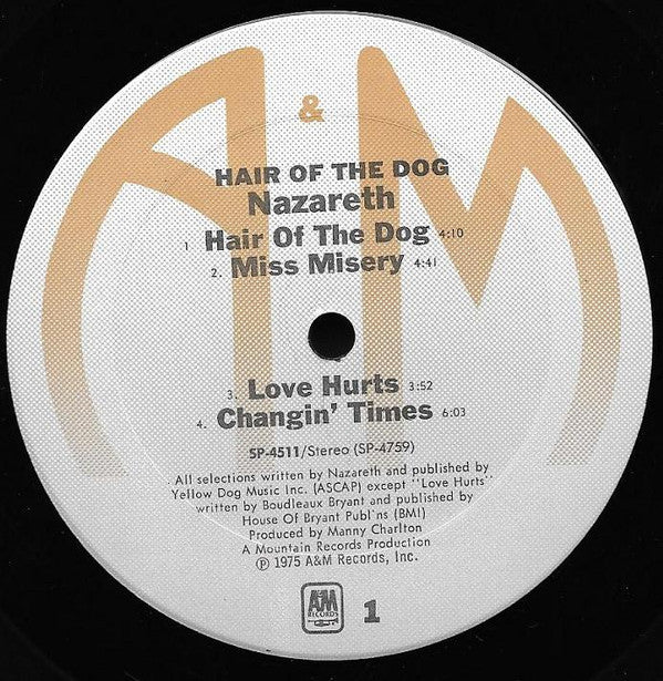 Nazareth (2) : Hair Of The Dog (LP, Album, Ter)