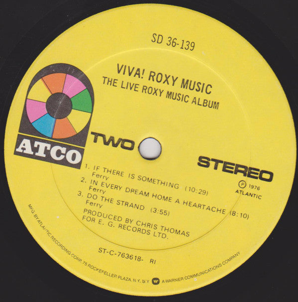 Roxy Music : Viva! Roxy Music - The Live Roxy Music Album (LP, Album, RI )