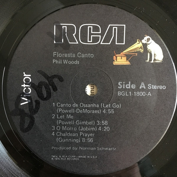 Phil Woods With Chris Gunning And Orchestra* : Floresta Canto (LP, Album)