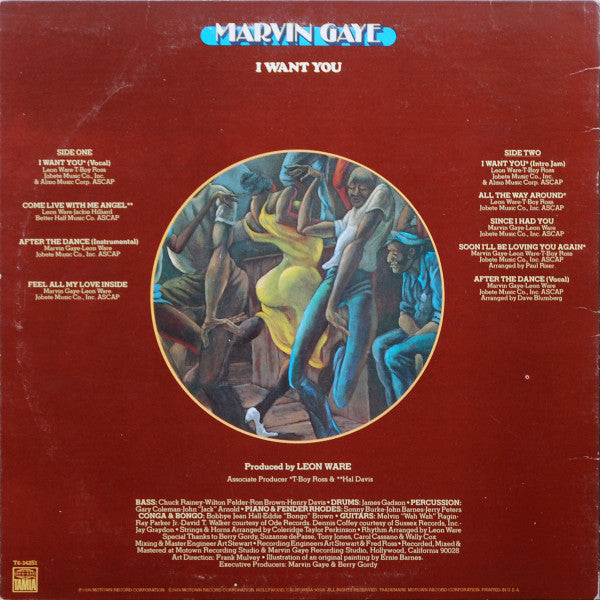 Marvin Gaye : I Want You (LP, Album, Mon)