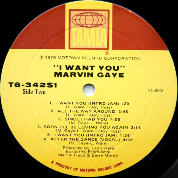 Marvin Gaye : I Want You (LP, Album, Mon)