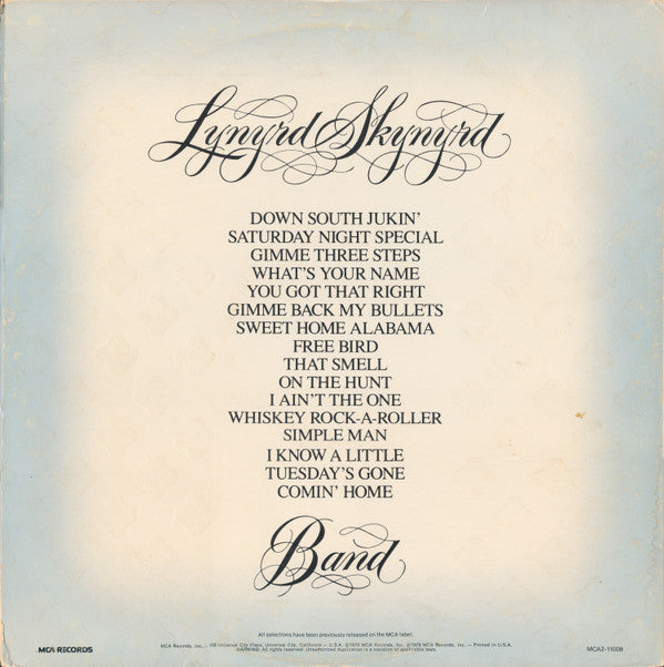 Lynyrd Skynyrd Band* : Gold & Platinum (2xLP, Comp, RE, Glo)