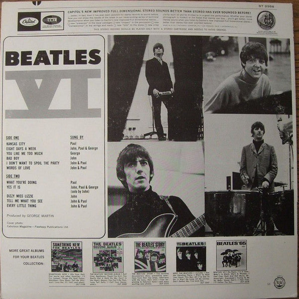Beatles* : Beatles VI (LP, Album, RE, Los)