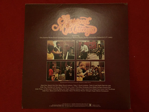Fleetwood Mac Featuring Otis Spann / Willie Dixon / Shakey Horton* / Guitar Buddy* / J.T. Brown / Honeyboy Edwards* / S.P. Leary : Fleetwood Mac In Chicago (2xLP, Album, RE, Jac)