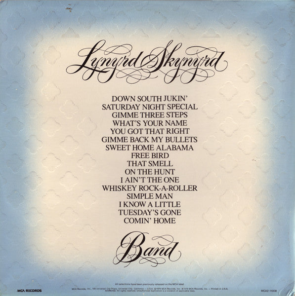 Lynyrd Skynyrd Band* : Gold & Platinum (2xLP, Comp, Emb)