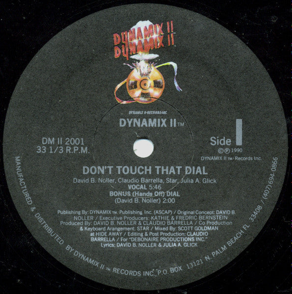 Dynamix II : Don't Touch That Dial (12")