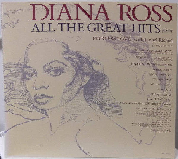 Diana Ross : All The Great Hits (2xLP, Comp, Art)