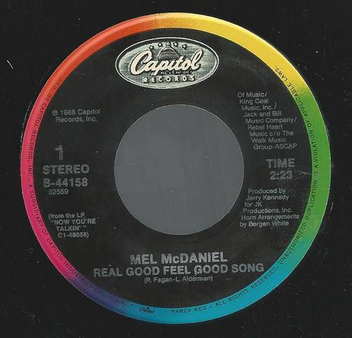 Mel McDaniel : Real Good Feel Good Song (7", Single, Spe)