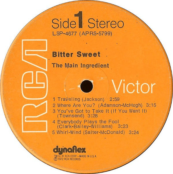The Main Ingredient : Bitter Sweet (LP, Album, Hol)