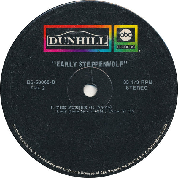 Steppenwolf : Early Steppenwolf (LP, Album, RP)