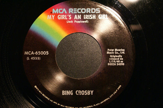 Bing Crosby : My Girl's An Irish Girl / Galway Bay (7", Single, RE)