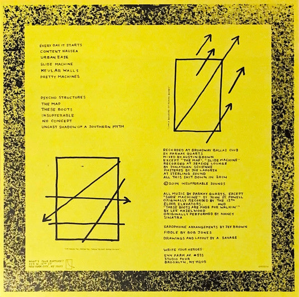 Parkay Quarts* : Content Nausea (LP)