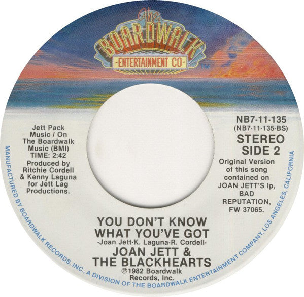 Joan Jett & The Blackhearts : I Love Rock 'N Roll (7", Single)