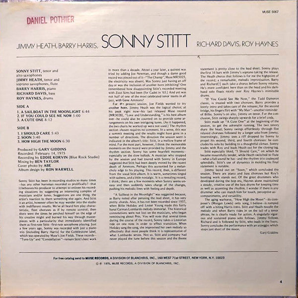 Sonny Stitt : Mellow (LP, Promo, W/Lbl)