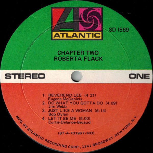 Roberta Flack : Chapter Two (LP, Album, Mon)
