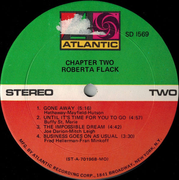 Roberta Flack : Chapter Two (LP, Album, Mon)