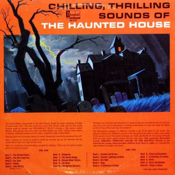 No Artist : Chilling, Thrilling Sounds Of The Haunted House (LP, Album, Mono, RP)