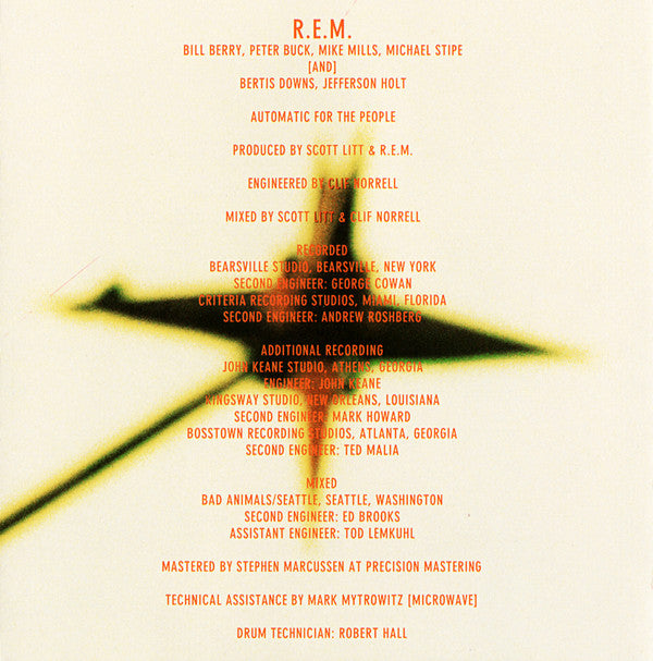 R.E.M. : Automatic For The People (CD, Album, Club, BMG)