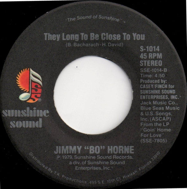 Jimmy "Bo" Horne : You Get Me Hot (7")