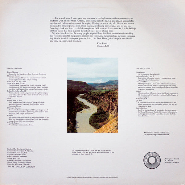 Kurt Louis : Canyons (LP)