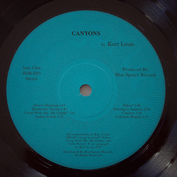 Kurt Louis : Canyons (LP)