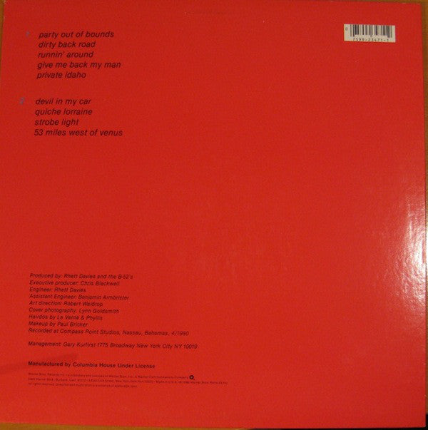 The B-52's : Wild  Planet (LP, Album, Club, Ter)