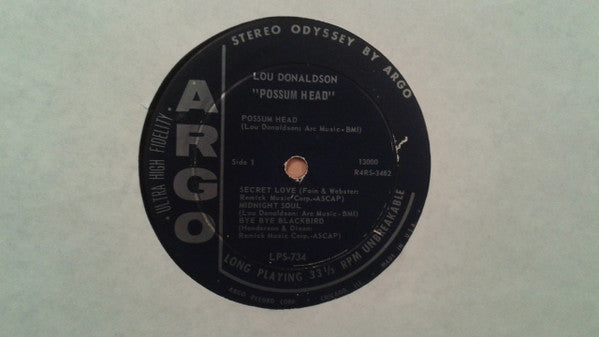 Lou Donaldson : Possum Head (LP, Album)
